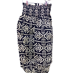 Black and White African Pants