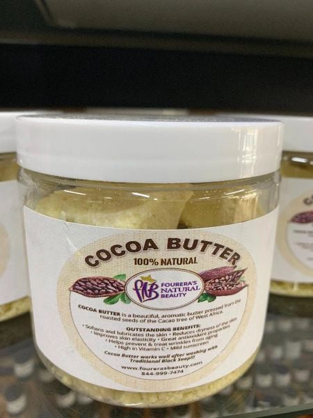 RAW COCOA BUTTER CHUNKY 16oz JAR