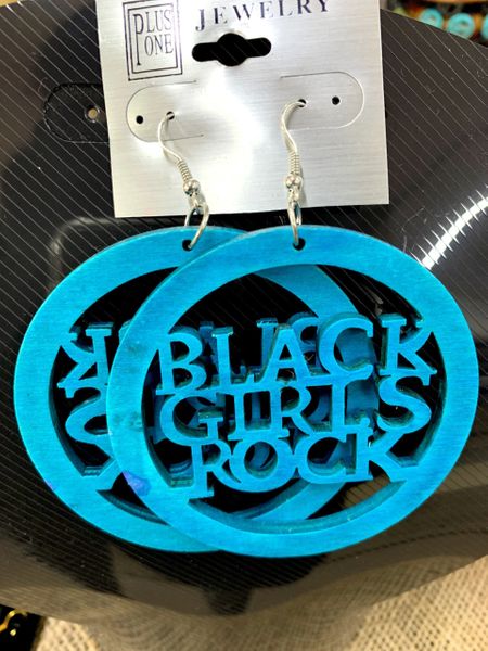 Black Girls Rock Wood Earring